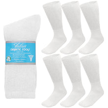 Load image into Gallery viewer, Physicians Approved Diabetic Socks Crew Unisex 6-Pairs