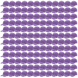 144-Pack Baseball Dad Cap Velcro Strap Adjustable Size - Lavender