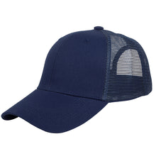 Load image into Gallery viewer, 6 Panel Trucker Hat - Navy