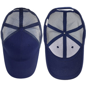 6 Panel Trucker Hat - Navy