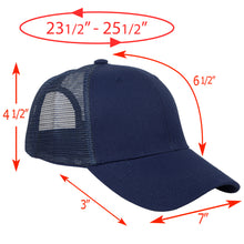 Load image into Gallery viewer, 6 Panel Trucker Hat - Navy