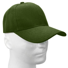 Load image into Gallery viewer, 12-Pack Baseball Dad Cap Velcro Strap Adjustable Size - Army Green