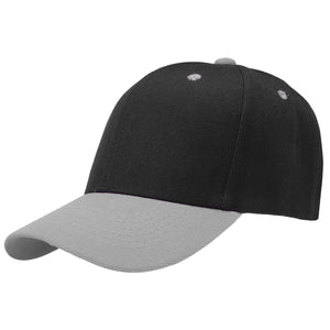 12-Pack Baseball Dad Cap Velcro Strap Adjustable Size - Black/Gray