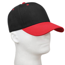 Load image into Gallery viewer, 12-Pack Baseball Dad Cap Velcro Strap Adjustable Size - Black/Red