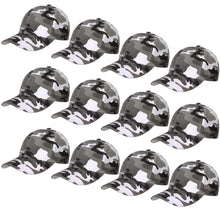 Load image into Gallery viewer, 12-Pack Baseball Dad Cap Velcro Strap Adjustable Size - Gray Camo