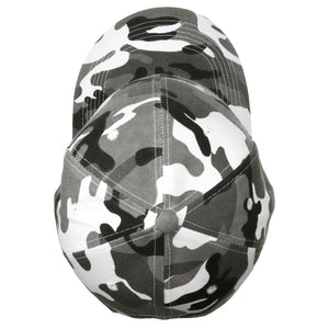 12-Pack Baseball Dad Cap Velcro Strap Adjustable Size - Gray Camo