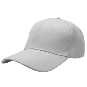 12-Pack Baseball Dad Cap Velcro Strap Adjustable Size - Light Gray