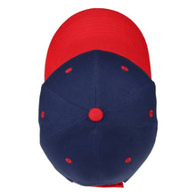 Load image into Gallery viewer, 12-Pack Baseball Dad Cap Velcro Strap Adjustable Size - Navy/Red
