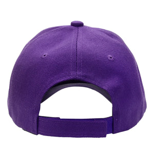 12-Pack Baseball Dad Cap Velcro Strap Adjustable Size - Purple