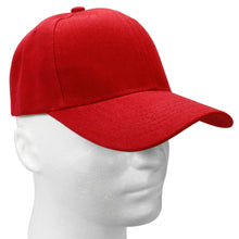 Load image into Gallery viewer, 12-Pack Baseball Dad Cap Velcro Strap Adjustable Size - Red