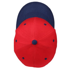 Load image into Gallery viewer, 12-Pack Baseball Dad Cap Velcro Strap Adjustable Size - Red/Navy