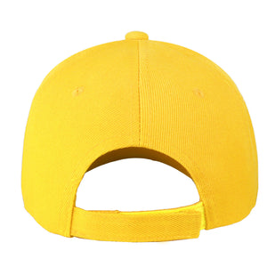 12-Pack Baseball Dad Cap Velcro Strap Adjustable Size - Yellow