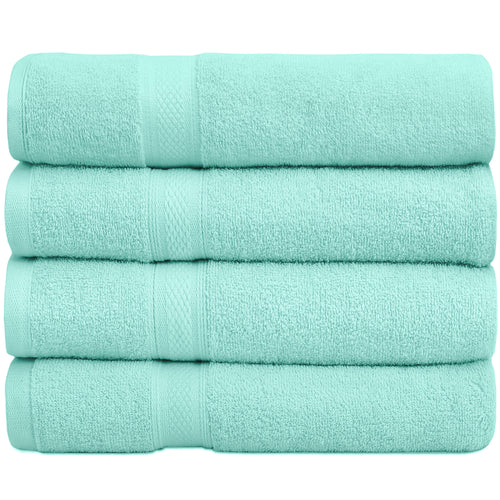 Falari 4-Pack Bath Towel 27x54 - Aqua