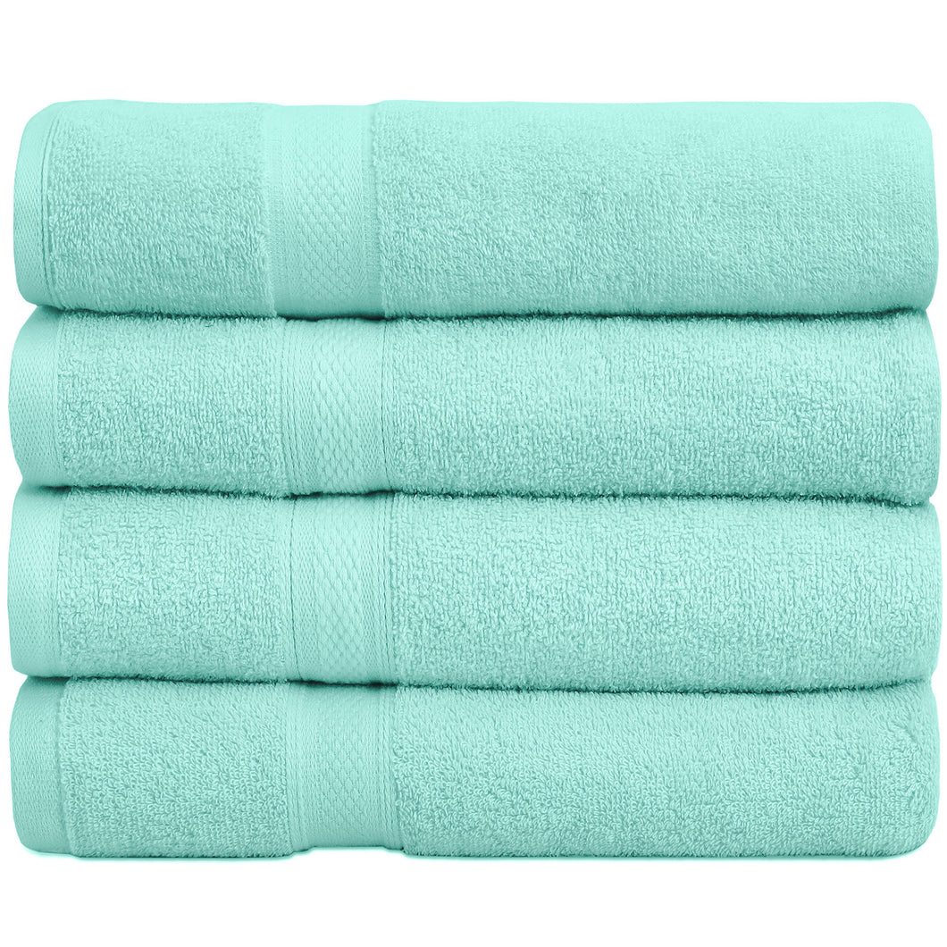 Falari 4-Pack Bath Towel 27x54 - Aqua