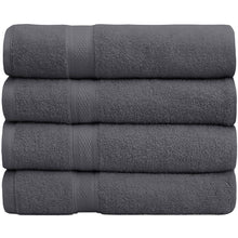 Load image into Gallery viewer, Falari 4-Pack Bath Towel 27x54 - Dark Gray