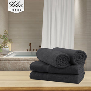 Falari 4-Pack Bath Towel 27x54 - Dark Gray