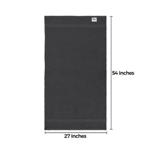 Falari 4-Pack Bath Towel 27x54 - Dark Gray