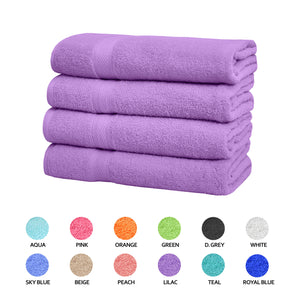 Falari 4-Pack Bath Towel 27x54 - Lilac