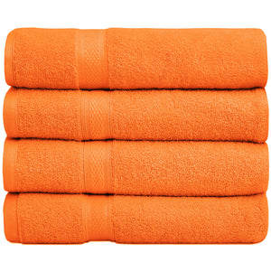 Falari 4-Pack Bath Towel 27x54 - Orange
