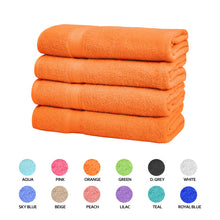 Load image into Gallery viewer, Falari 4-Pack Bath Towel 27x54 - Orange