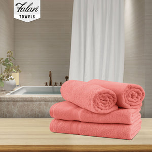 Falari 4-Pack Bath Towel 27x54 - Peach