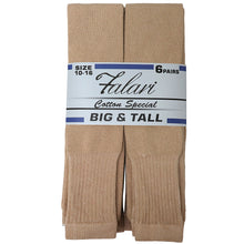 Load image into Gallery viewer, 6 Pairs Men&#39;s Athletic Sport Tube Socks 10-15 Over the Calf - Big &amp; Tall