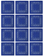 Load image into Gallery viewer, 12-Pack Bandana Headband - Royal Blue
