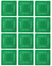 Load image into Gallery viewer, 12-Pack Bandana Headband - Kelly Green