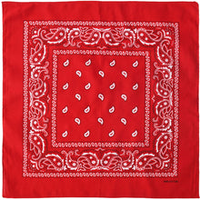 Load image into Gallery viewer, 12-Pack Bandana Headband - Red
