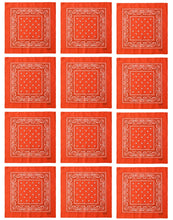 Load image into Gallery viewer, 12-Pack Bandana Headband - Orange