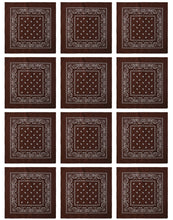 Load image into Gallery viewer, 12-Pack Bandana Headband - Brown