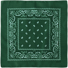 Load image into Gallery viewer, 12-Pack Bandana Headband - Hunter Green