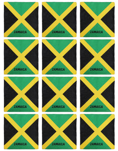 12-Pack Bandana Headband - Jamaica