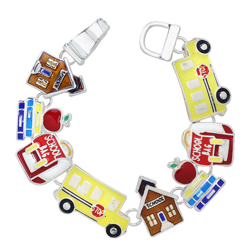 School Theme Magnetic Closured Bracelet
