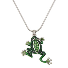 Load image into Gallery viewer, Green Frog Pendant Necklace