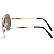 Load image into Gallery viewer, Aviator Sunglasses Classic - Non-Polarized - Gold Frame - Blue/Purple Mirror