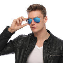 Load image into Gallery viewer, Aviator Sunglasses Classic - Non-Polarized - Gold Frame - Blue/Purple Mirror