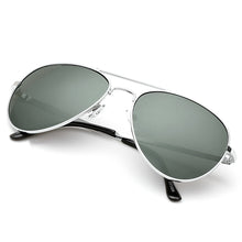 Load image into Gallery viewer, Aviator Sunglasses Classic - Non-Polarized - Silver Frame - Gray