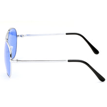Load image into Gallery viewer, Aviator Sunglasses Classic - Non-Polarized - Silver Frame - Sky Blue