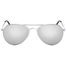 Load image into Gallery viewer, Aviator Sunglasses Classic - Non-Polarized - Silver Frame - Metallic Silver