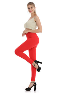 Falari Classic Leggings - Red