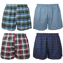Load image into Gallery viewer, Falari 4-Pack Men&#39;s Boxer Underwear 100% Cotton Premium Quality 368-08