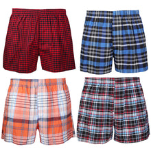 Load image into Gallery viewer, Falari 4-Pack Men&#39;s Boxer Underwear 100% Cotton Premium Quality 368-09