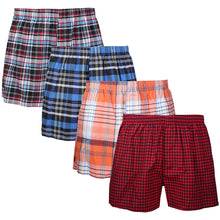 Load image into Gallery viewer, Falari 4-Pack Men&#39;s Boxer Underwear 100% Cotton Premium Quality 368-09