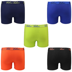 Falari 5-Pack Boy's Boxer Brief Underwear Cotton Ultimate ComfortSoft Premium Quality