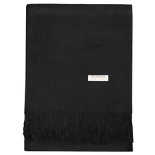 Load image into Gallery viewer, Women&#39;s Soft Solid Color Pashmina Shawl Wrap Scarf - Black