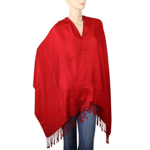Load image into Gallery viewer, Women&#39;s Soft Solid Color Pashmina Shawl Wrap Scarf - Red