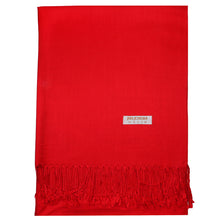 Load image into Gallery viewer, Women&#39;s Soft Solid Color Pashmina Shawl Wrap Scarf - Red