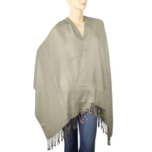 Load image into Gallery viewer, Women&#39;s Soft Solid Color Pashmina Shawl Wrap Scarf - Khaki