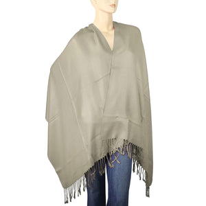 Women's Soft Solid Color Pashmina Shawl Wrap Scarf - Khaki